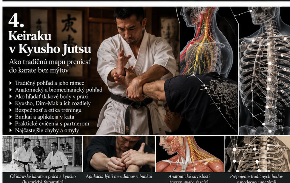 Keiraku v Kyusho Jutsu – ako tradičnú mapu preniesť do karate bez mýtov