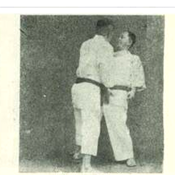 Historická dobová karate fotografia – štvrtý detail z tlačeného materiálu
