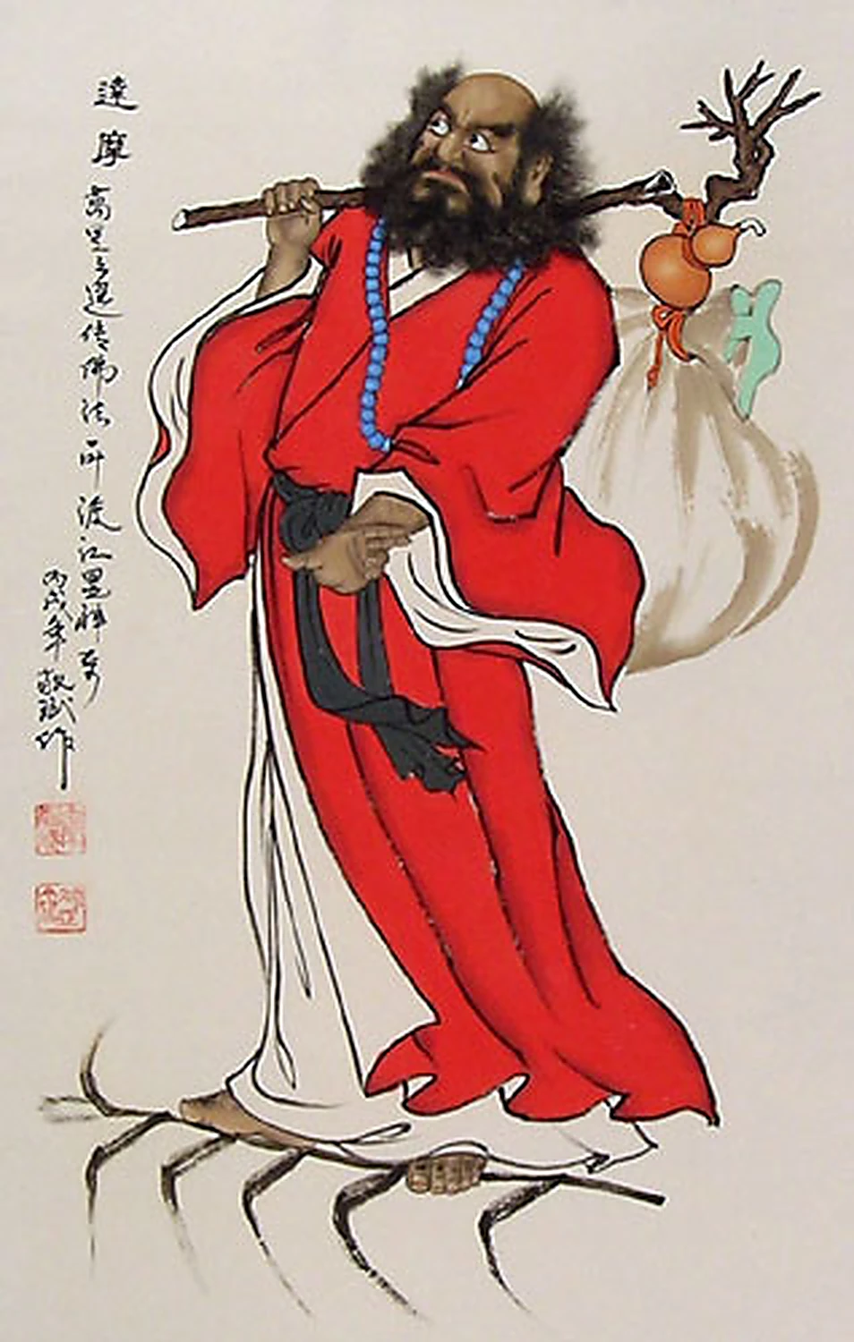 Bodhidharma – pôvodná ilustrácia zo staršieho článku