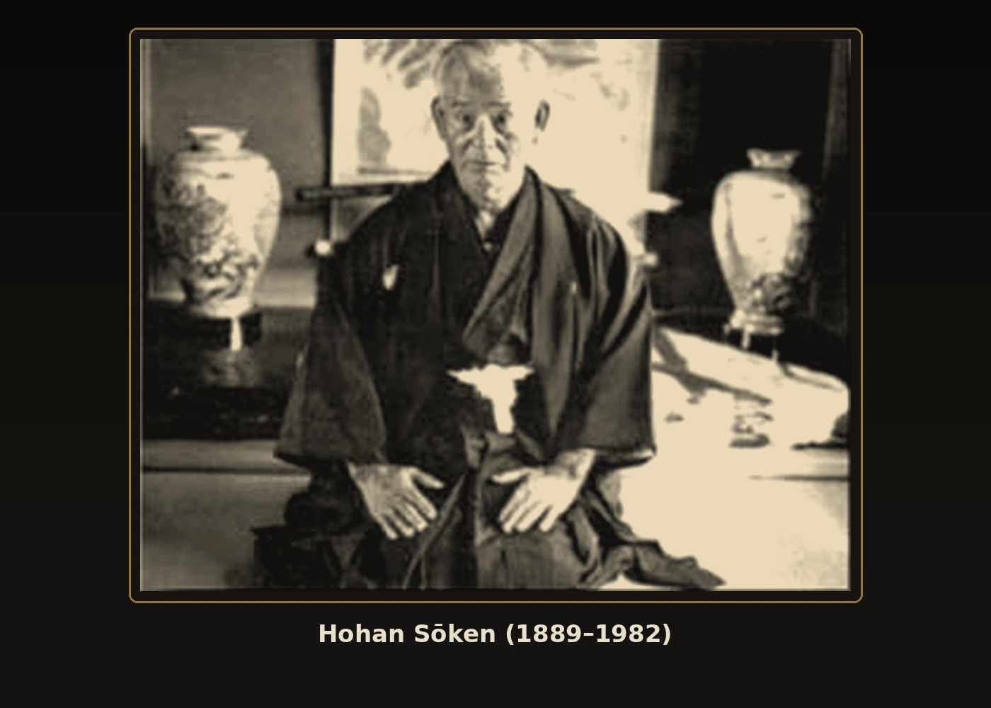 Hohan Soken – historická fotografia, redakčne upravená