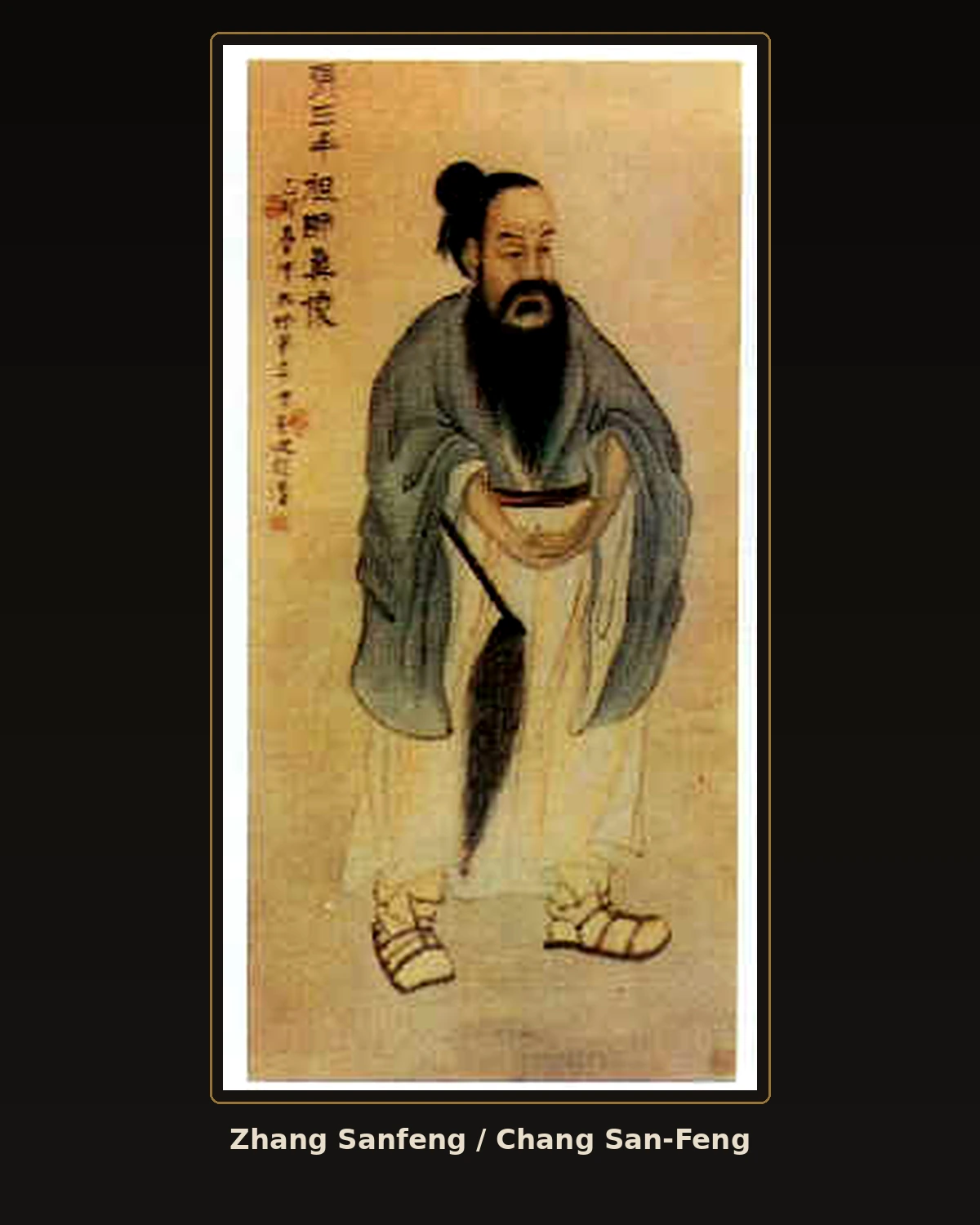 Zhang Sanfeng – tradičné výtvarné stvárnenie v redakčnom štýle