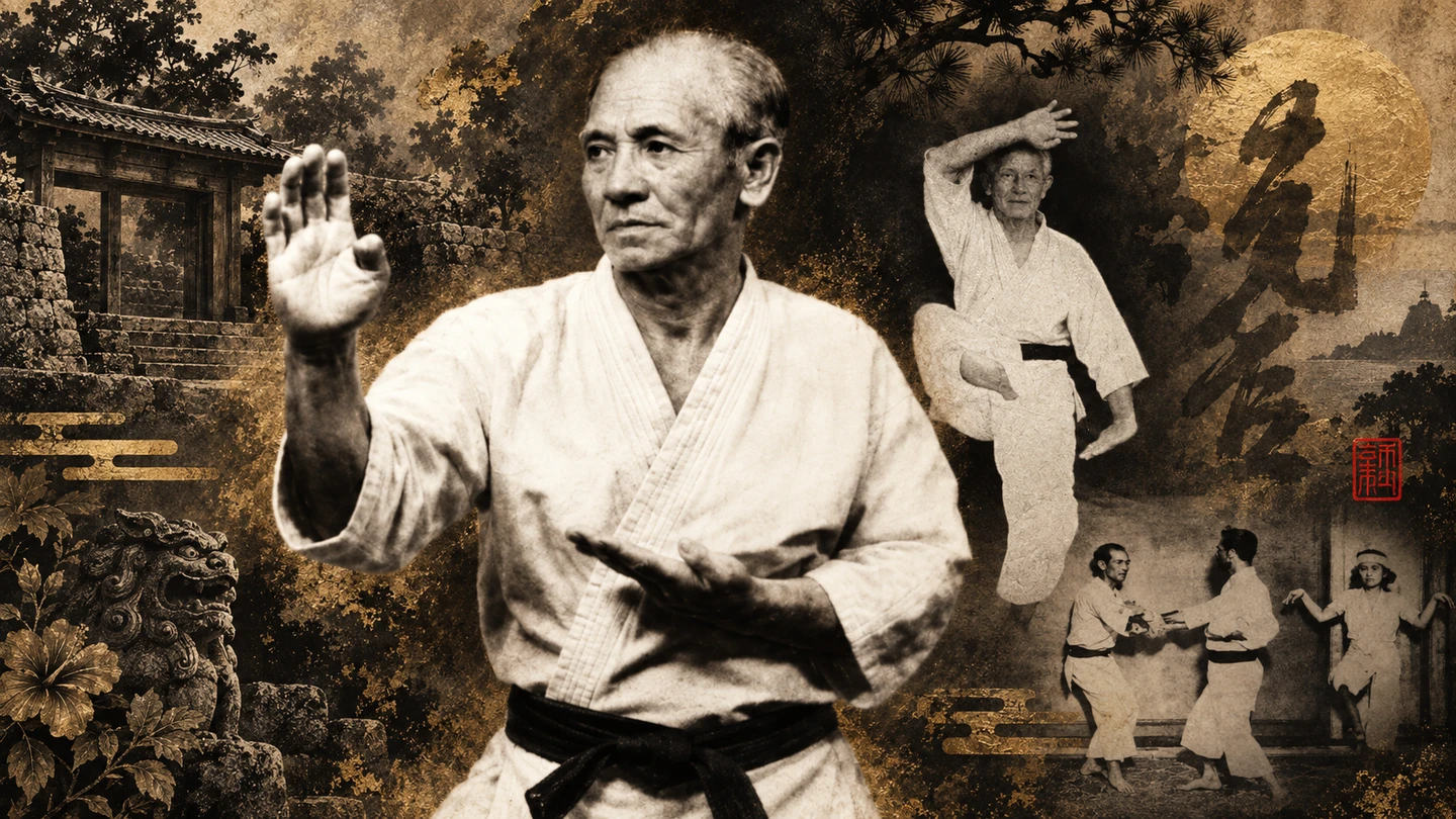 Umelecká pocta Seiko Higa senseiovi a línii Shodokan
